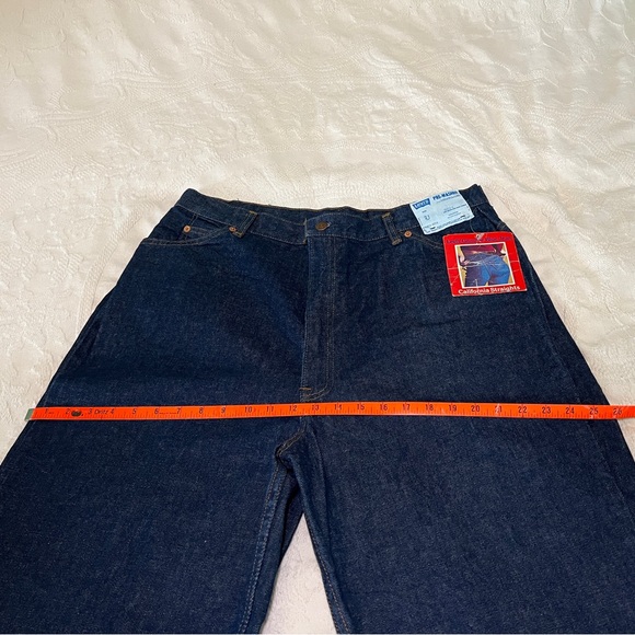 VINTAGE orange tag Levi’s 37x37 TALL GIRL PLUS SIZE!!! NWT🧡 California Staights - Picture 5 of 12
